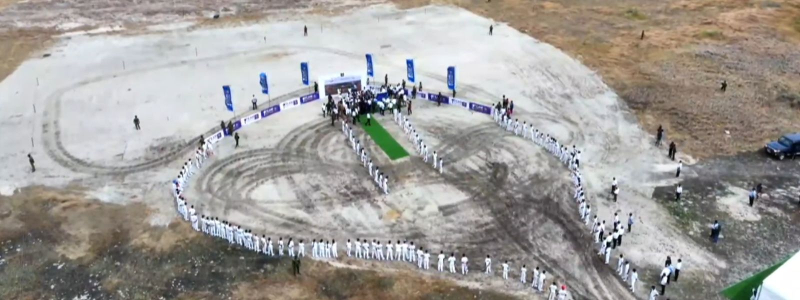 President Launches Construction of Cricket Stadium